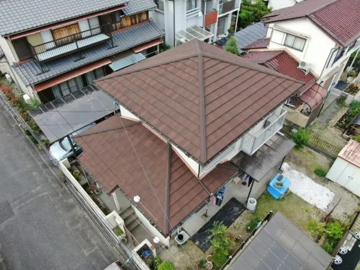 四日市市 H様邸様 セメント瓦屋根の葺き替え